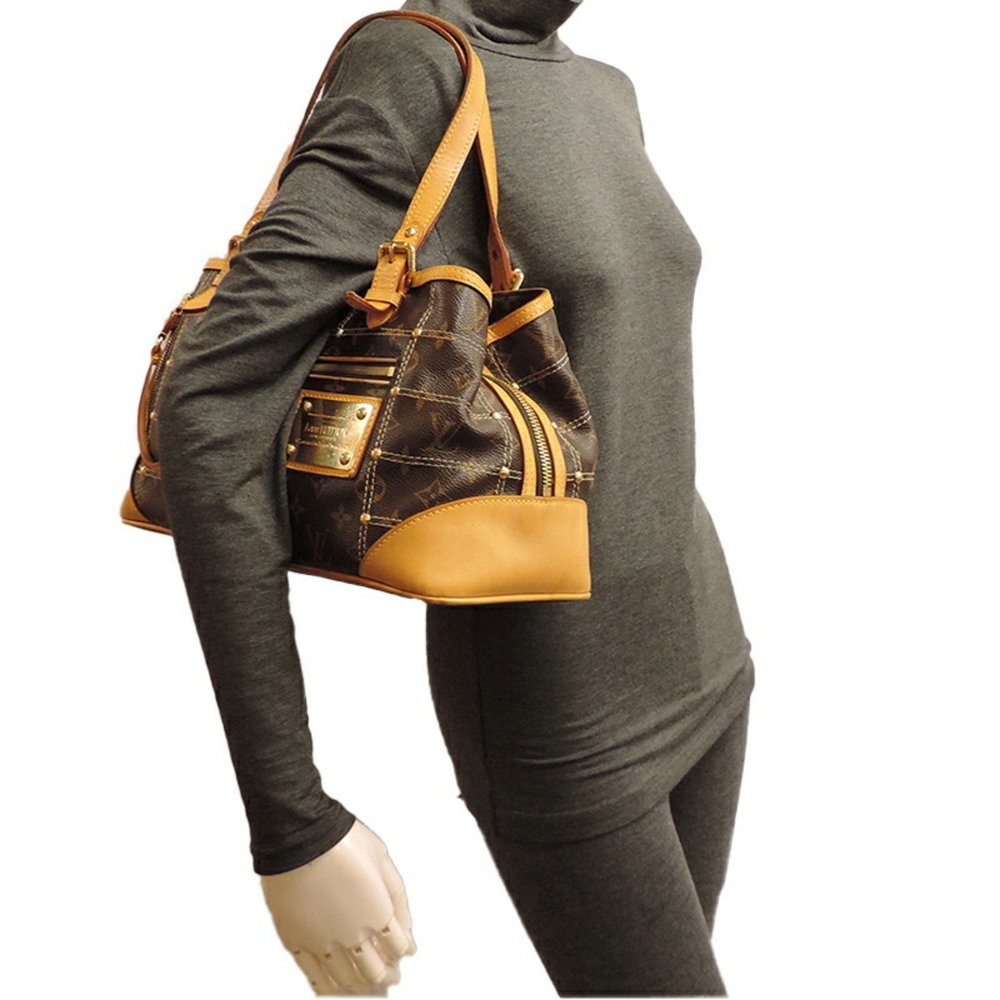 Louis Vuitton Rivet Tote Women's Shoulder Bag M40140 Monogram (Brown) - Picture 9 of 10